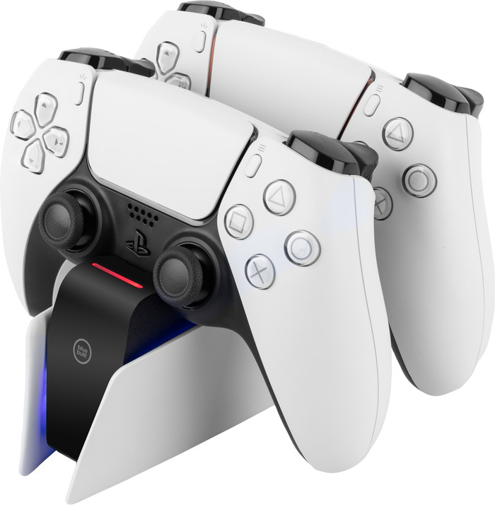 Kablloser Controller Sony PlayStation 5 DualSense Grey Camo + BlueBuilt-Ladestation produkt in gebrauch