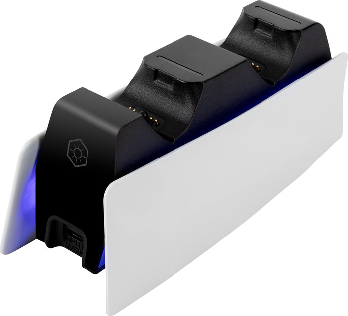 Kablloser Controller Sony PlayStation 5 DualSense Grey Camo + BlueBuilt-Ladestation vorne