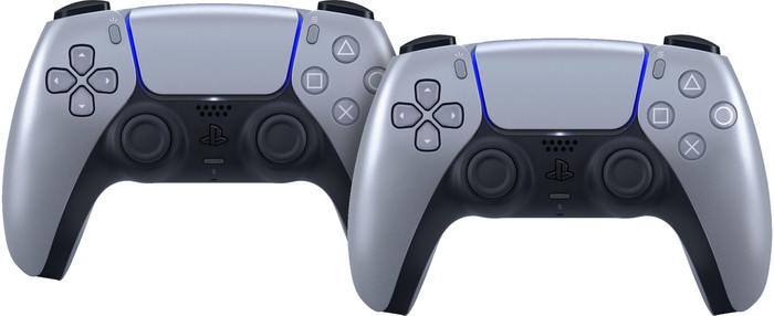 Sony PlayStation 5 DualSense Kabelloser Controller Sterling Silver Doppelpack Main Image