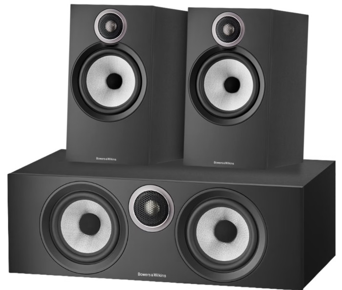 Bowers & Wilkins HTM6 S3 + 606 S3 (per pair) + Black Main Image