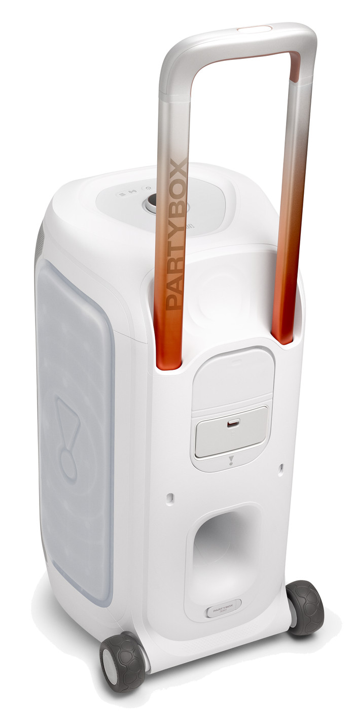 JBL Partybox 330 Weiß rückseite