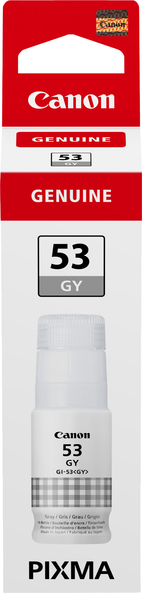 Canon GI-53 Ink Bottle Gray packaging
