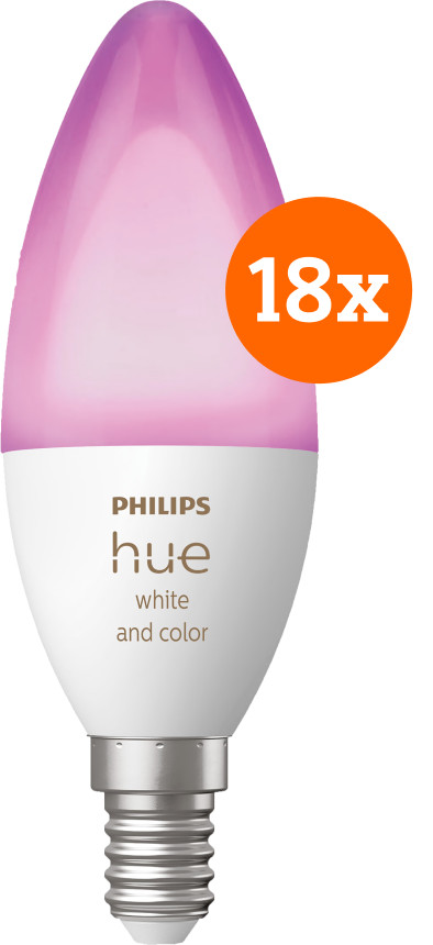 Philips Hue Candle Light White and Color E14 18-pack Main Image