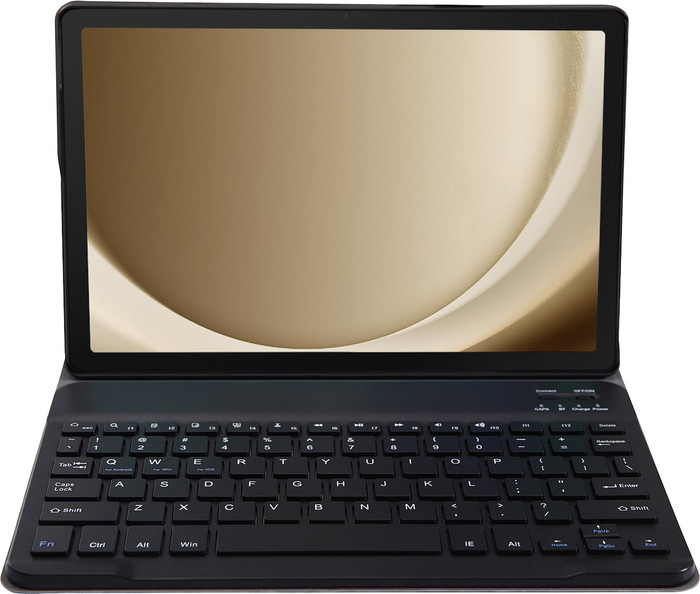 Just in Case Premium Samsung Galaxy Tab A9 Plus Tastaturhülle QWERTZ Schwarz vorne