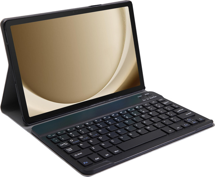 Just in Case Premium Samsung Galaxy Tab A9 Plus Tastaturhülle QWERTZ Schwarz linke seite