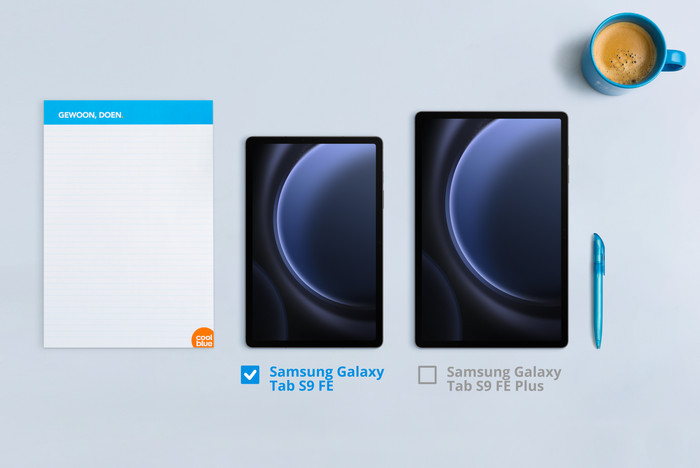 Samsung Galaxy Tab S9 FE 128GB WiFi Gray visual Coolblue 1