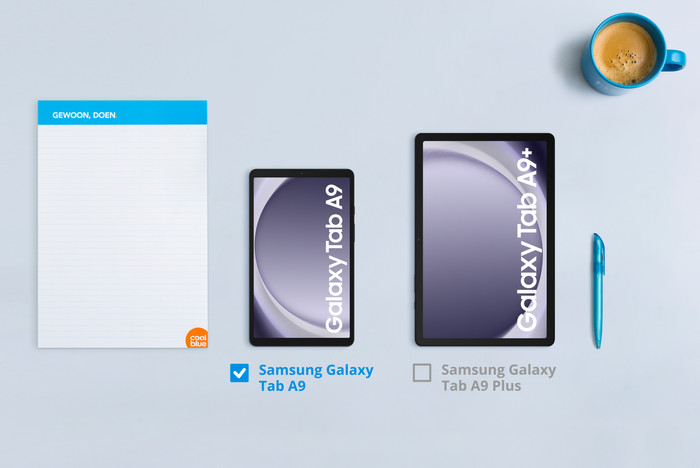 Samsung Galaxy Tab A9 64GB Blue WiFi visual Coolblue 1