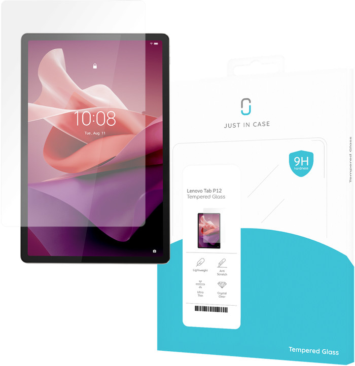Just in Case Lenovo Tab P12 Screen Protector Glass packaging
