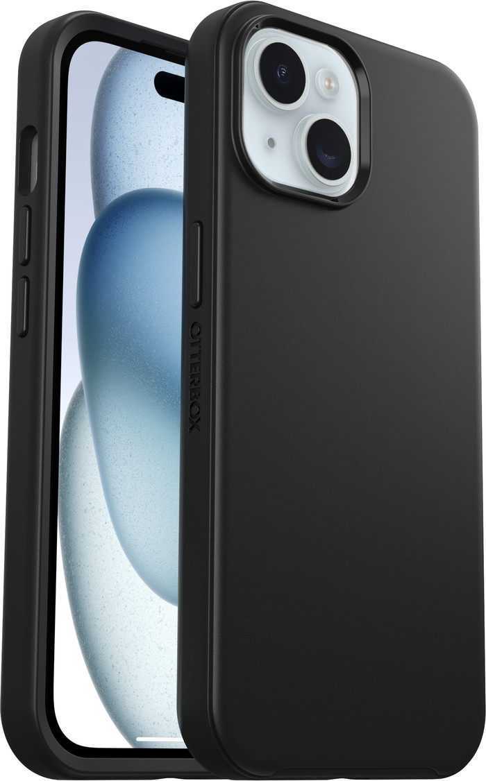 Otterbox Symmetry Apple iPhone 15 Backcover Schwarz mit MagSafe rechte seite