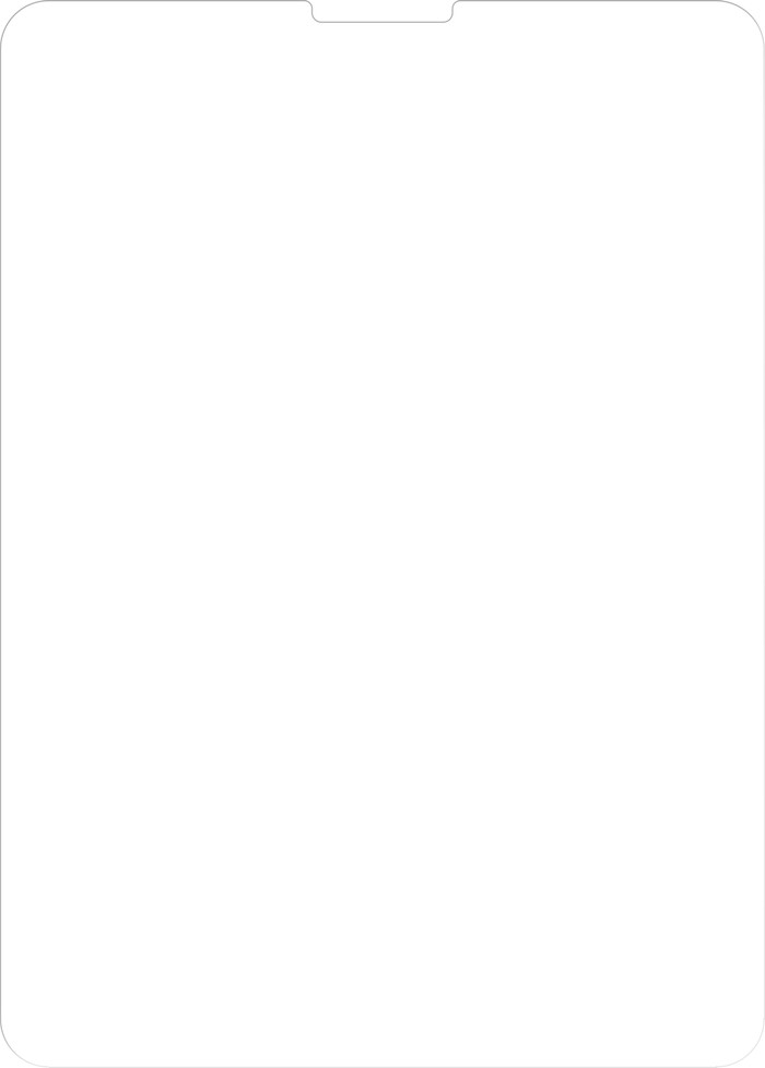 BlueBuilt Apple iPad Pro (2022) 12,9 Zoll Panzerglas vorne