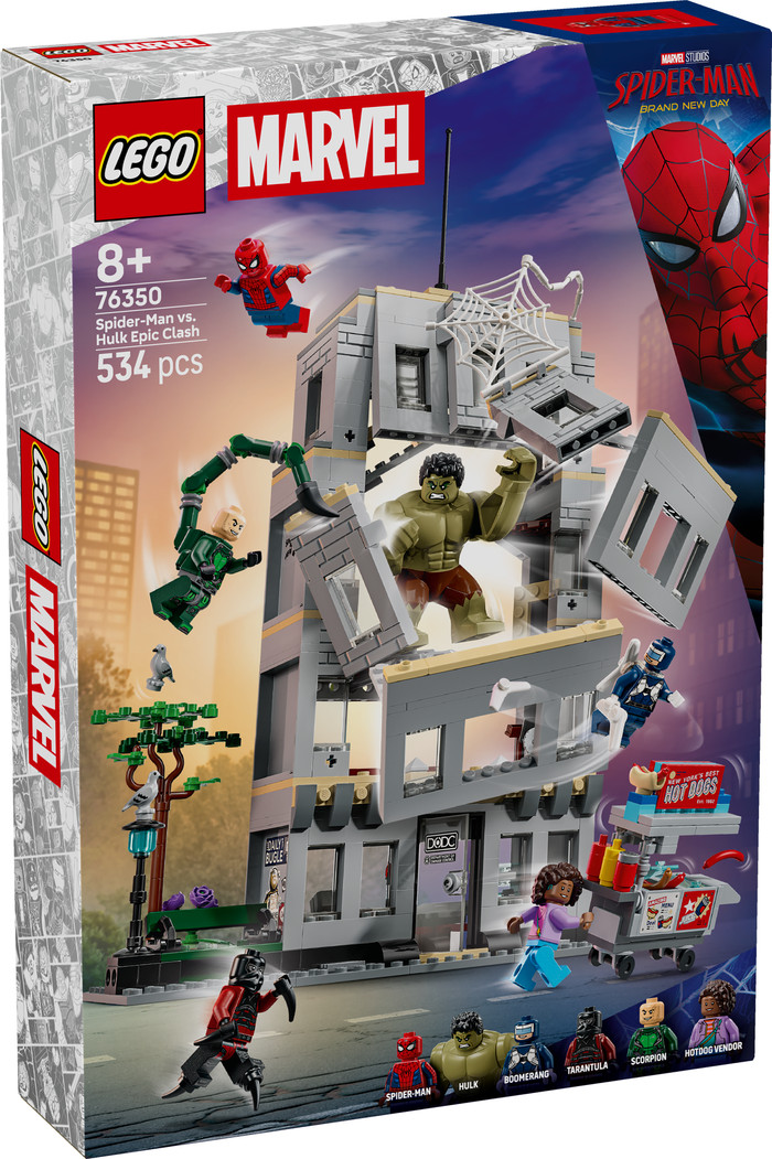 LEGO Marvel Großer Showdown: Spider-Man vs. Hulk 76350 verpackung