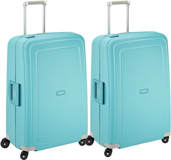 Samsonite S'Cure Spinner 75 cm Doppelpack Aqua Blue Main Image