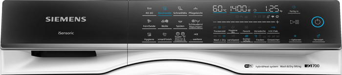 Siemens WN54C2070 - 9/6 kg detail