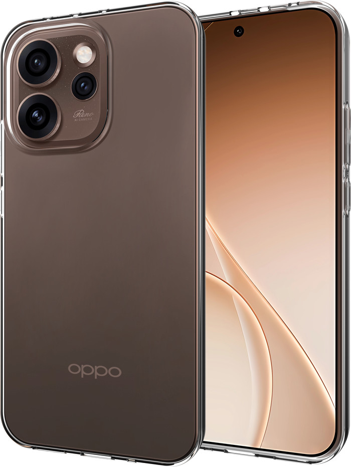 Just in Case Soft Design OPPO Reno15 Pro Back Cover Transparent front