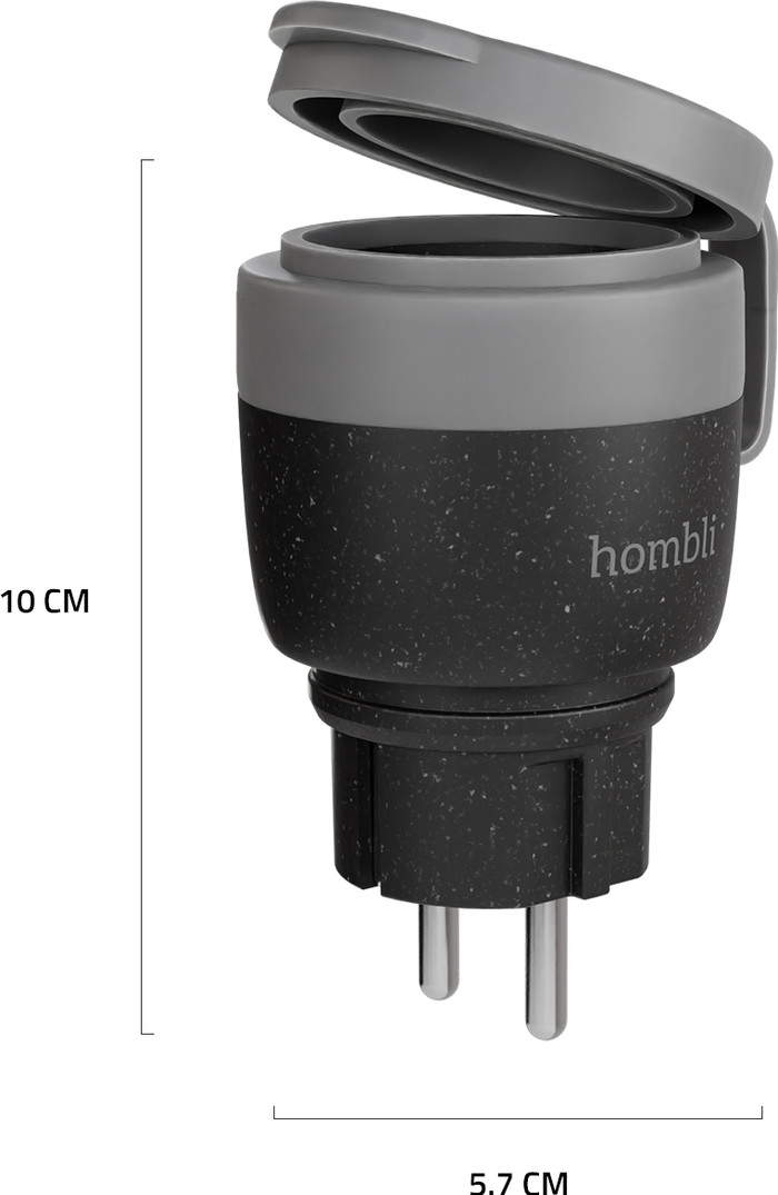 Hombli Smart Plug Outdoor V2 Black visual supplier