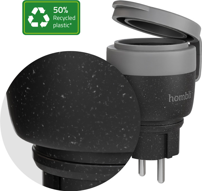 Hombli Smart Plug Outdoor V2 Black detail