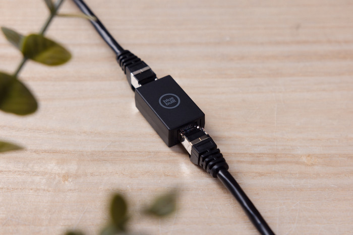 BlueBuilt RJ45 CAT6 Verbindungsstück Schwarz produkt in gebrauch