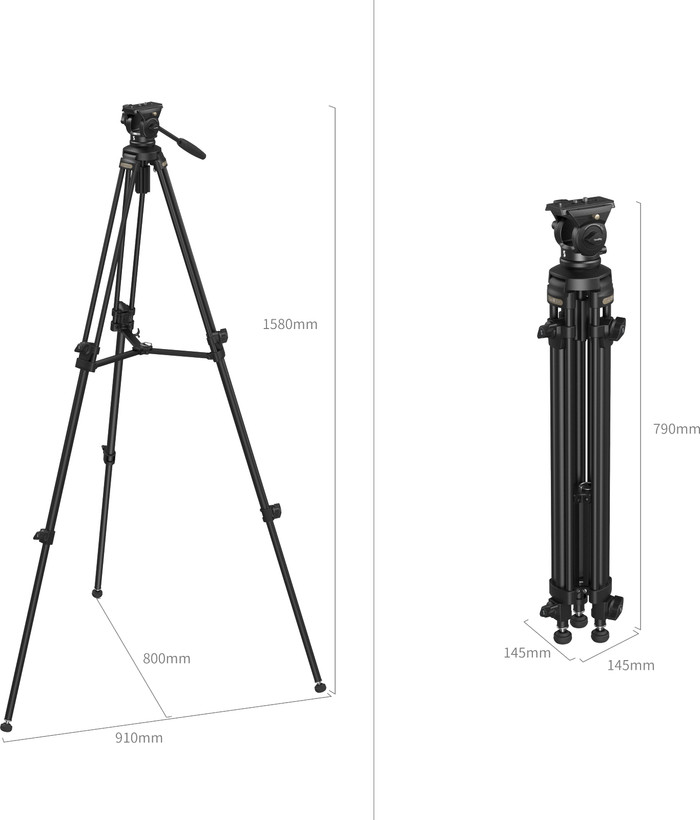 SmallRig AD-50 Video Tripod Kit produkt in gebrauch