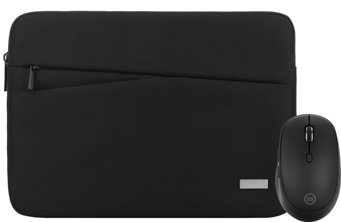 BlueBuilt Premium Laptophülle für Apple MacBook Air 13 Zoll Schwarz + BlueBuilt Tradendum Kabellose Bluetooth-Maus Main Image