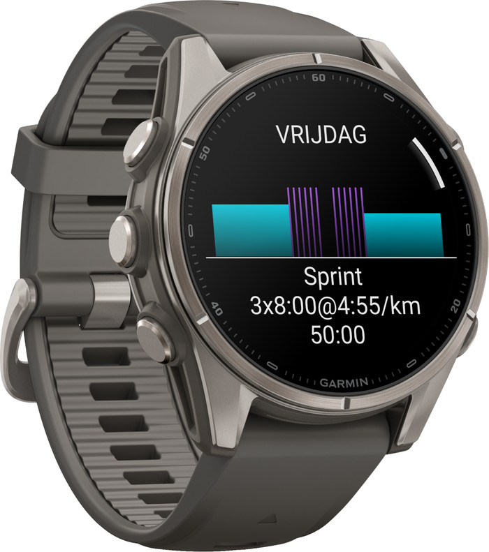 Garmin Fenix 9 Grey 43mm left side