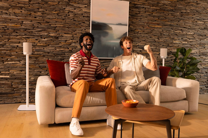 Denon Home 200 Silver product in use