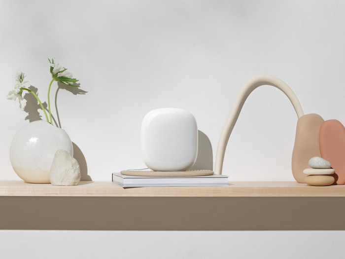 Google Nest Wifi Pro Einzelpack produkt in gebrauch