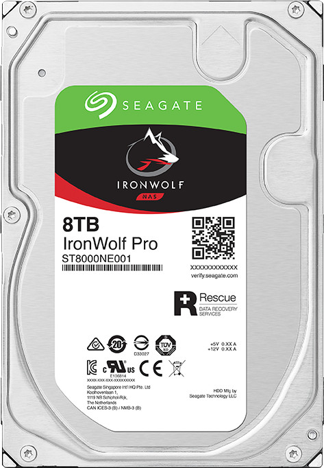 Seagate Ironwolf Pro 8 TB rückseite