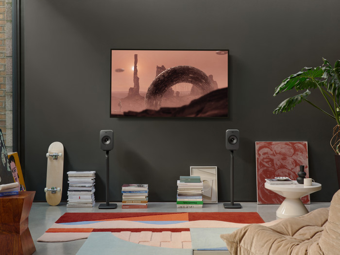 KEF LSX II LT Grau produkt in gebrauch