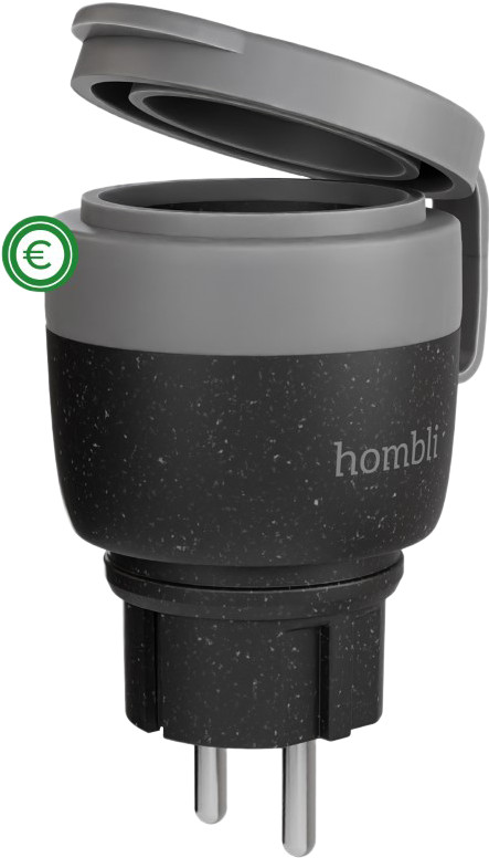 Hombli Smart Plug Outdoor V2 Black front