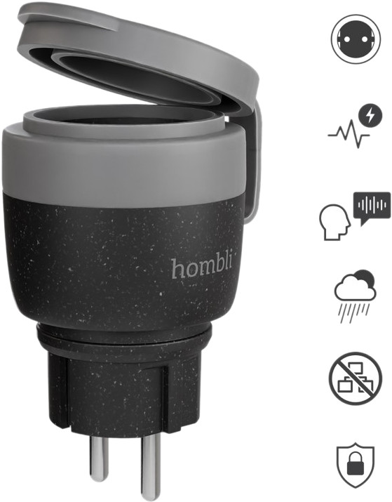 Hombli Smart Plug Outdoor V2 Black visual supplier