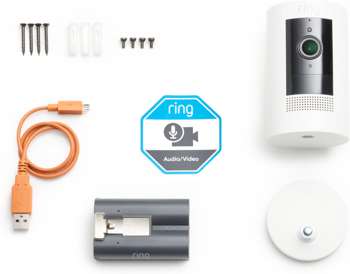 Ring Stick Up Cam Battery - Weiß - 2023 innen