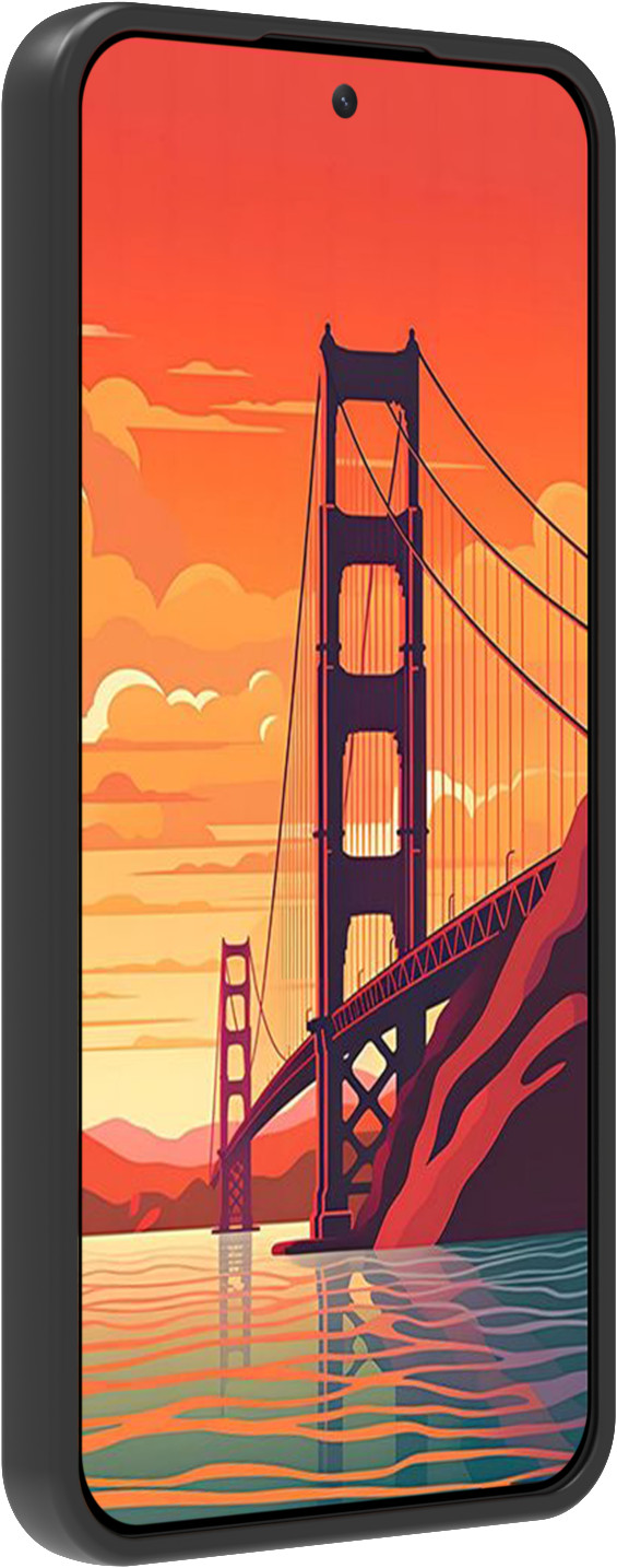 BlueBuilt Samsung Galaxy S24 Back Cover Black right side