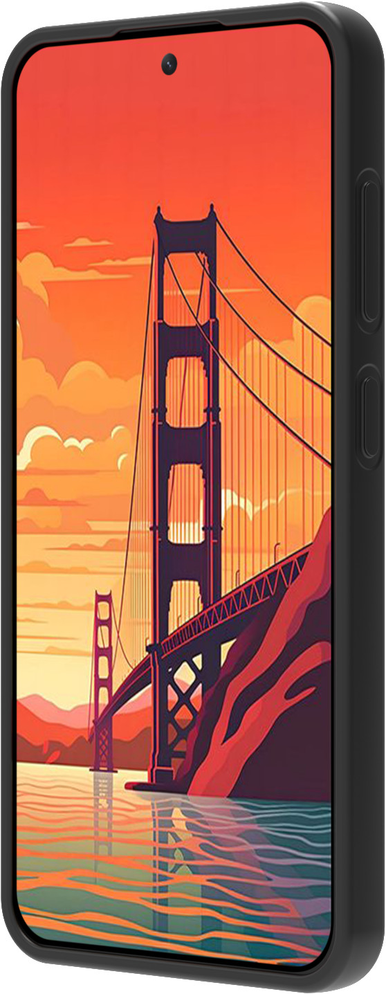 BlueBuilt Samsung Galaxy S24 Back Cover Black left side