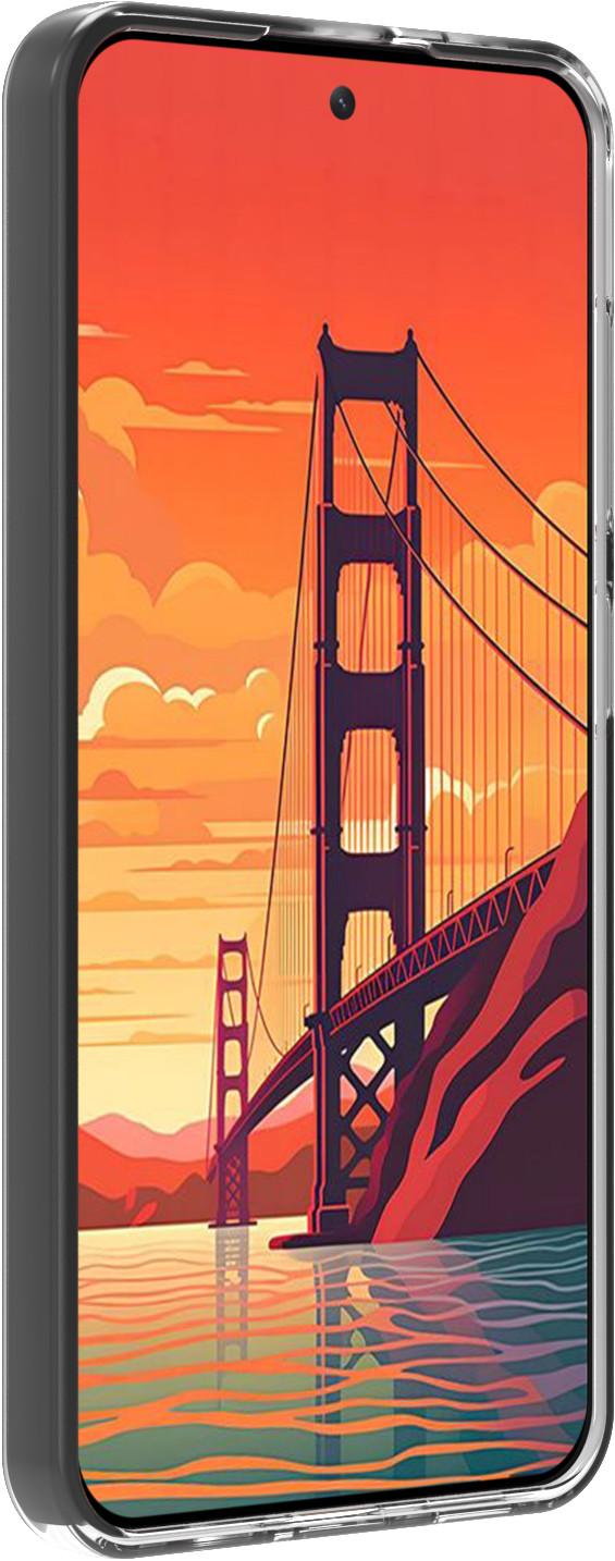 BlueBuilt Samsung Galaxy S24 Back Cover Transparent right side