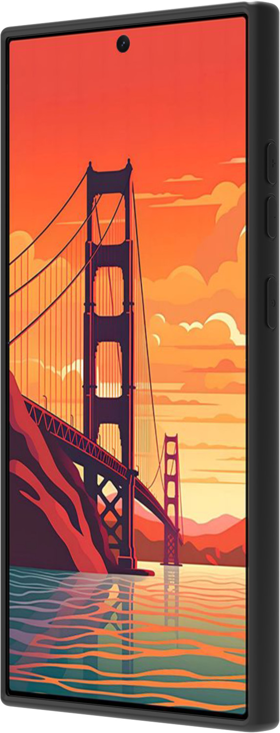 BlueBuilt Samsung Galaxy S24 Ultra Back Cover Black left side