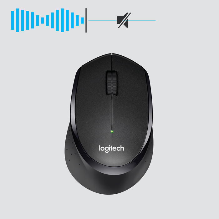 Logitech M330 Silent Plus Kabellose Maus Schwarz visueller lieferant