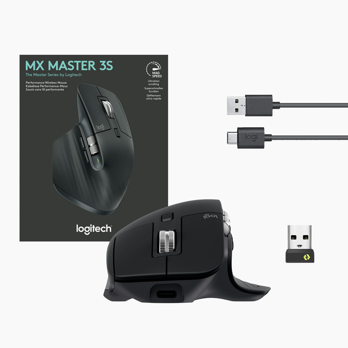 Logitech MX Keys S QWERTZ + Logitech MX Master 3S Grafit zubehör