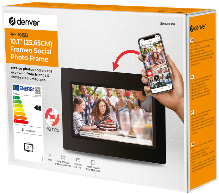 Denver PFF-1015 Schwarz verpackung