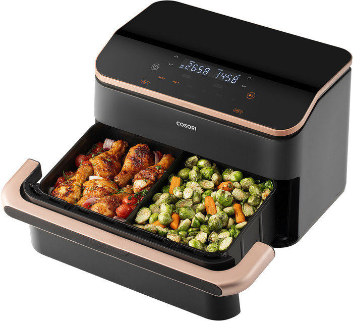 Cosori Dual Blaze Twinfry Ceramic 10 l produkt in gebrauch