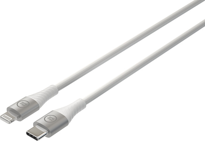 BlueBuilt USB-C-auf-Lightning-Kabel 1,5 m Nylon Weiß detail