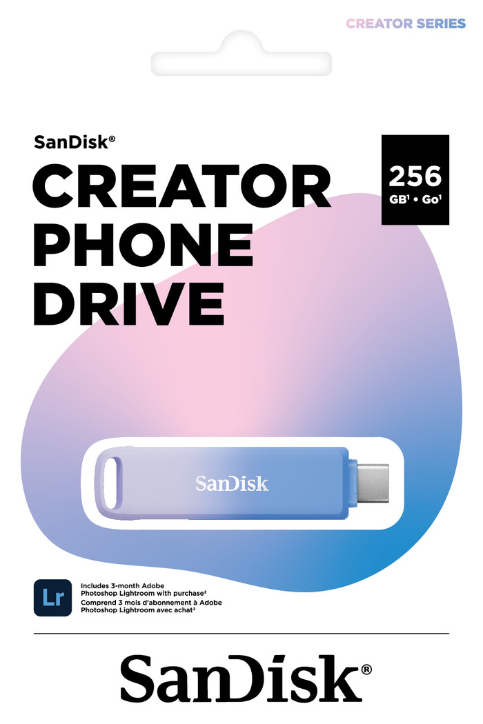 SANDISK Creator Phone Drive 256GB verpackung
