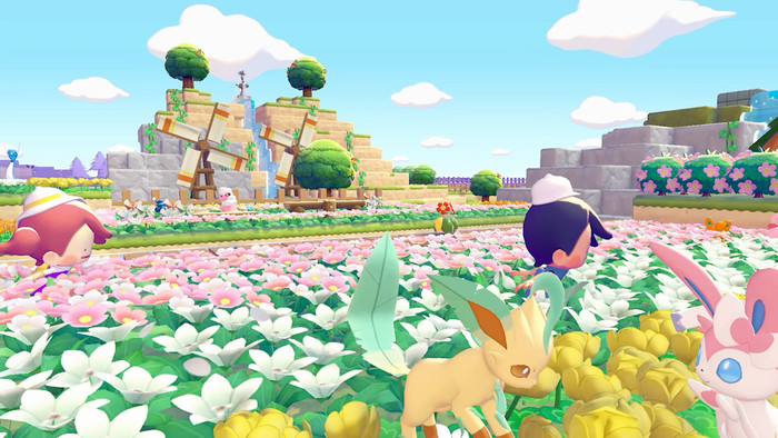 Nintendo Switch 2 + Pokémon Pokopia produkt in gebrauch