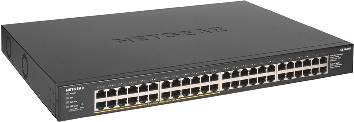 Netgear GS348PP linke seite