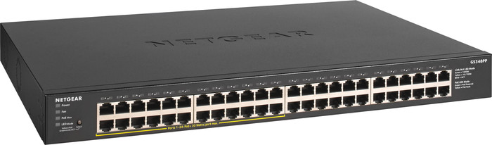 Netgear GS348PP linke seite