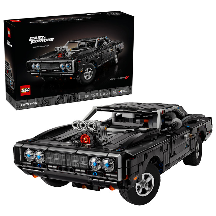 LEGO Technic Fast and Furious Dodge Charger R/T Auto 42231 rechte seite