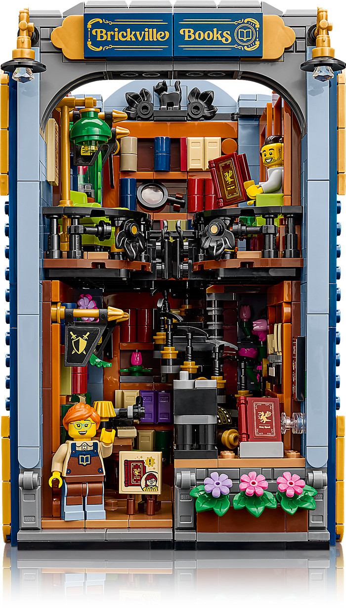 LEGO Icons Bookend: Bookstore 11379 detail