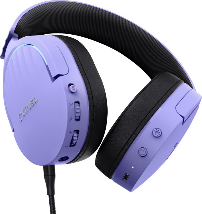 Trust Fayzo GXT491 Wireless PC/PlayStation Headset Purple detail