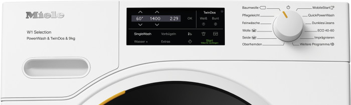 Miele WSI 863 WCS + Miele TSL 783 WP detail