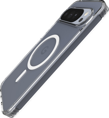 Just in Case Google Pixel 11 Pro XL / 10 Pro XL Backcover mit Magnet Transparent linke seite