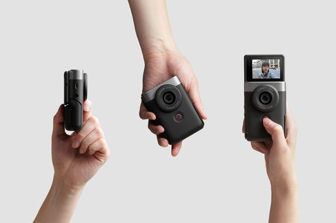 Canon PowerShot V10 Vlogging Kit Black product in use